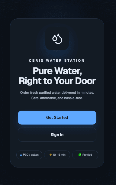 Water Station Management Web App